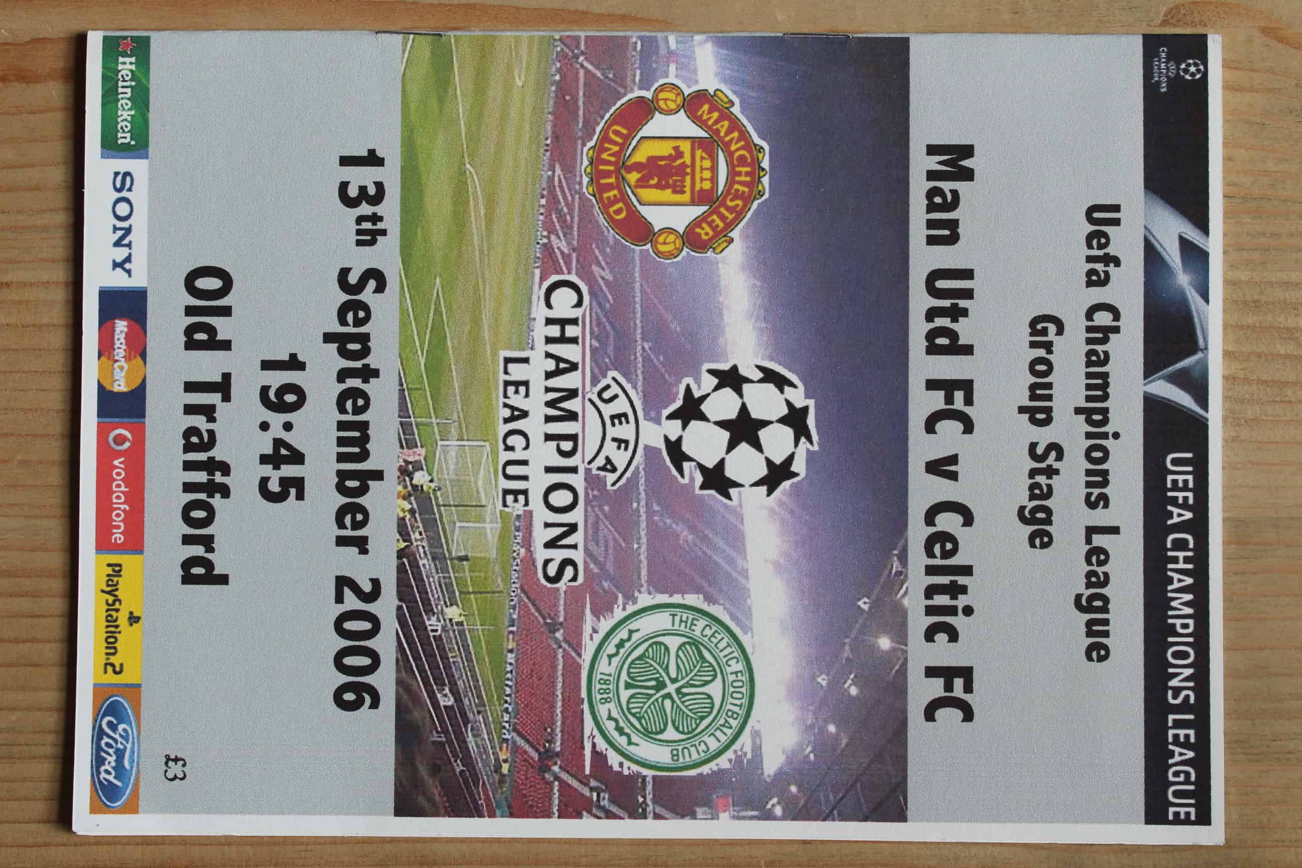 Manchester United FC v Celtic (Glasgow) FC